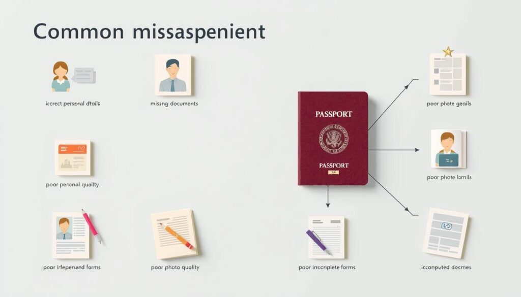 errores comunes en la solicitud de pasaporte